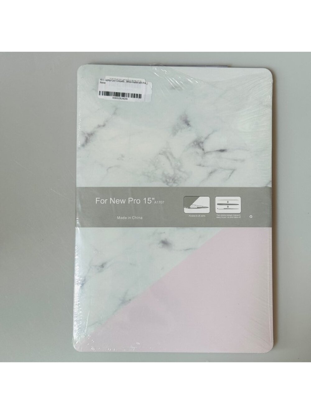 Marble & Pink MacBook Pro 15"  Hard Shell Protector Case A1707